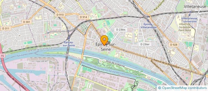 localisation de l'entreprise SCI DU 21RUE DE PARIS à EPINAY-SUR-SEINE