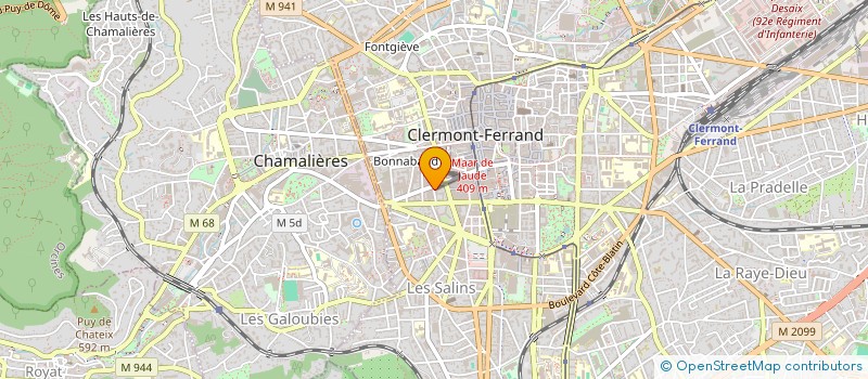 localisation de l'entreprise SCI DU 22 AV DES ETATS UNIS  CLERMONT-FERRAND