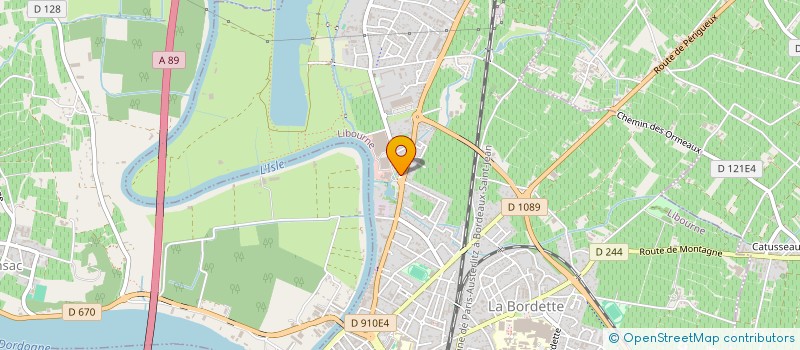 localisation de l'entreprise SCI DU 22 AVE LANGEVIN  LIBOURNE