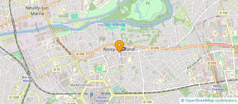 localisation de l'entreprise SCI DU 22 BD EUGENE PELLETAN à NOISY-LE-GRAND