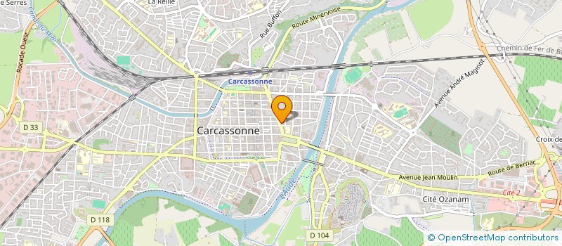 localisation de l'entreprise SCI DU 22 BD JEAN JAURES à CARCASSONNE