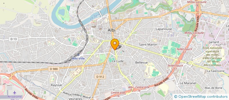 localisation de l'entreprise SCI DU 22 BOULEVARD ANDRIEU à ALBI