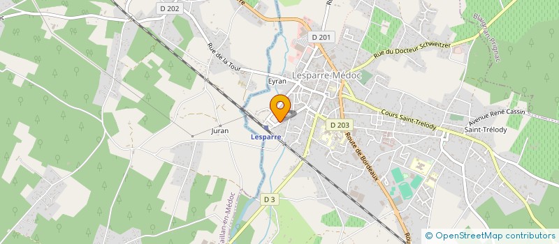 localisation de l'entreprise SCI DU 22 COURS ALSACE ET LORRAINE  LESPARRE-MEDOC