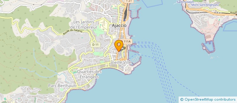 localisation de l'entreprise SCI DU 22 COURS NAPOLEON  AJACCIO