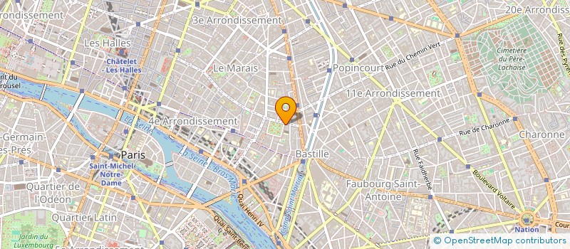 localisation de l'entreprise SCI DU 22 PLACE DES VOSGES  PARIS