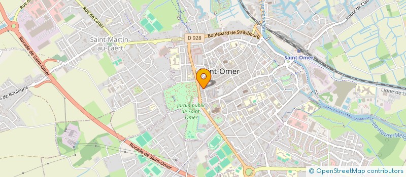 localisation de l'entreprise SCI DU 22 PLACE FOCH  SAINT-OMER