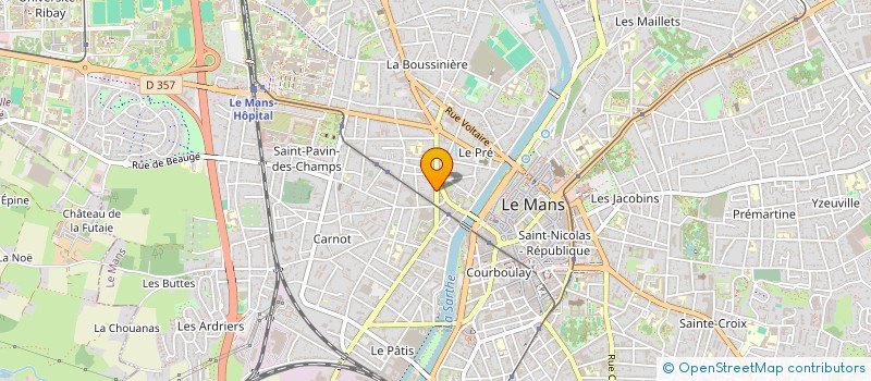 localisation de l'entreprise SCI DU 22 R DE LA PERRINE  LE MANS