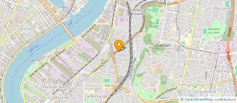 localisation de l'entreprise SCI DU 22 RUE DE CURSOL  CENON