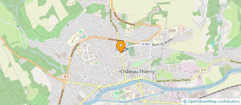 localisation de l'entreprise SCI DU 22 RUE DE MONTLEAN  CHATEAU-THIERRY