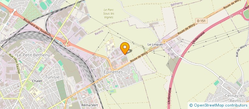 localisation de l'entreprise SCI DU 22 RUE DENIS PAPIN  REIMS