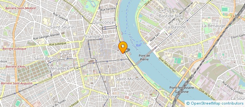 localisation de l'entreprise SCI DU 22 RUE DU CHAI DES FARINES  BORDEAUX