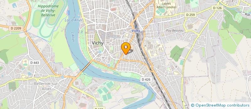 localisation de l'entreprise SCI DU 22 RUE FAIDHERBE à VICHY