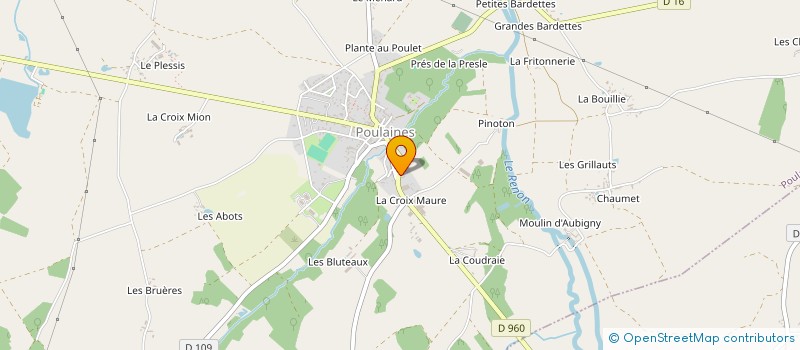 localisation de l'entreprise SCI DU 22 RUE NATIONALE à POULAINES