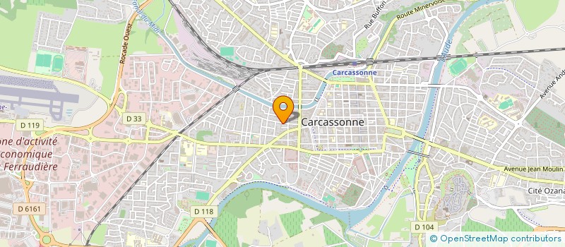 localisation de l'entreprise SCI DU 22 RUE PASTEUR à CARCASSONNE