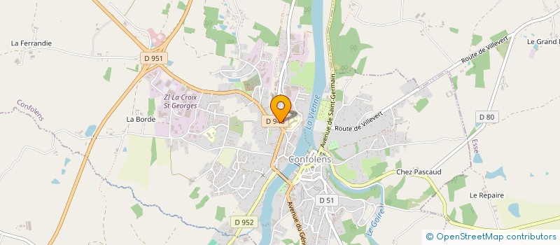 localisation de l'entreprise SCI DU 22 RUE SAINT BARTHELEMY  CONFOLENS