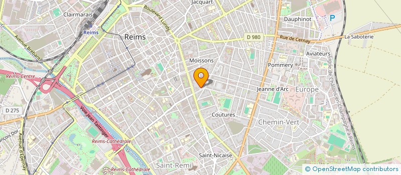 localisation de l'entreprise SCI DU 22 RUE THIERS à REIMS