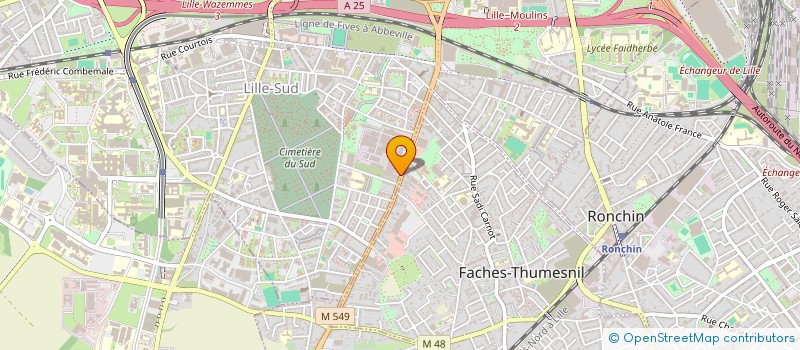 localisation de l'entreprise SCI DU 220 à LILLE