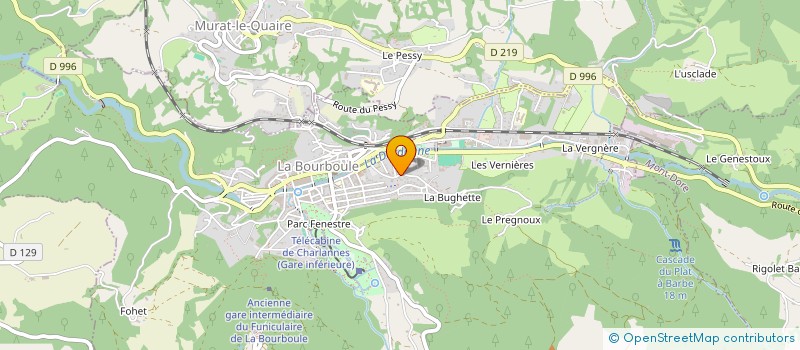 localisation de l'entreprise SCI DU 221 RUE HENRI POURRAT  LA BOURBOULE