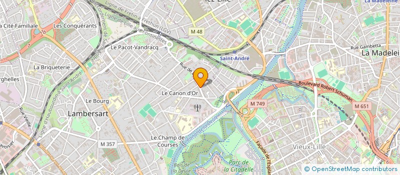 localisation de l'entreprise SCI DU 225 DE LA RUE DE LILLE à LAMBERSART