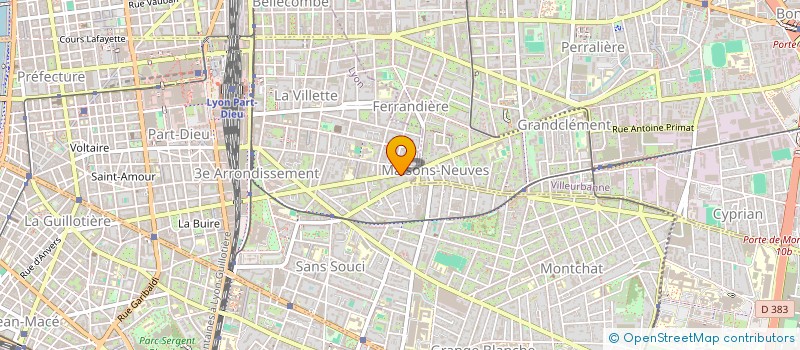 localisation de l'entreprise SCI DU 228 F.F.  LYON