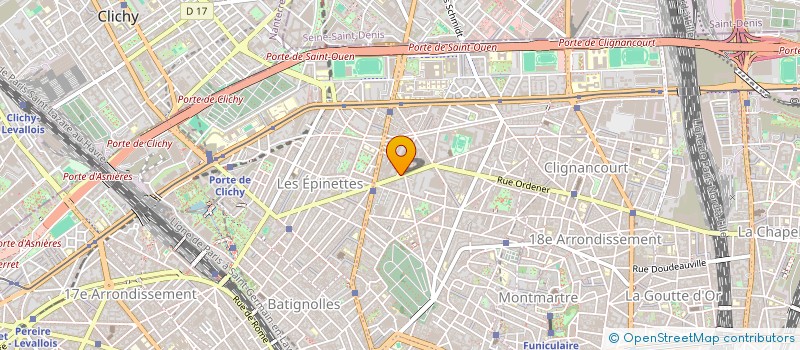 localisation de l'entreprise SCI DU 228 RUE CHAMPIONNET  PARIS