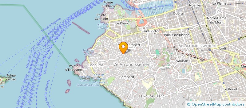 localisation de l'entreprise SCI DU 228 RUE D'ENDOUME  MARSEILLE