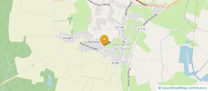 localisation de l'entreprise SCI DU 23-25, RUE DU CORNOT  LABERGEMENT-LES-SEURRE