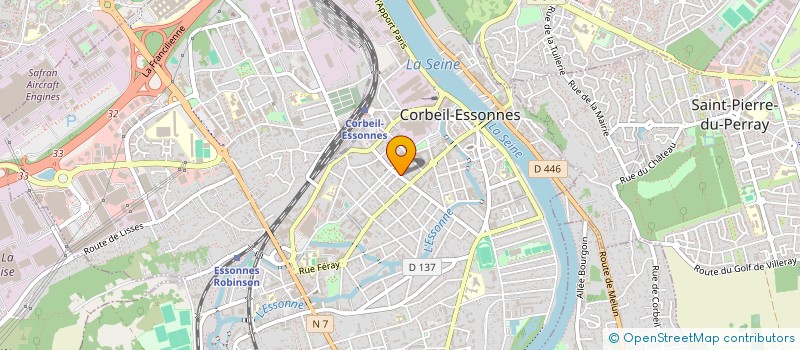 localisation de l'entreprise SCI DU 23 AVENUE CARNOT à CORBEIL-ESSONNES