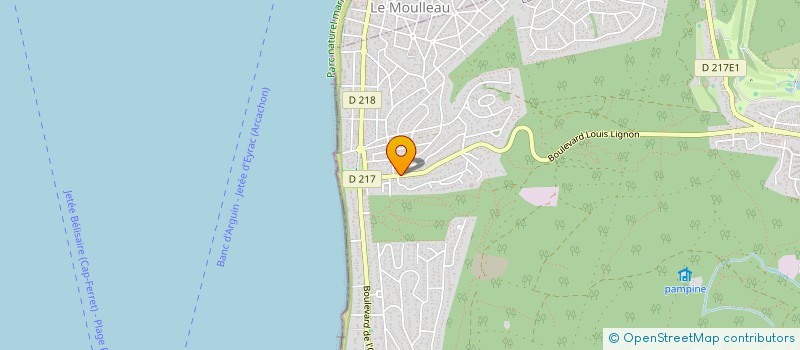 localisation de l'entreprise SCI DU 23 BD LOUIS LIGNON à LA TESTE-DE-BUCH