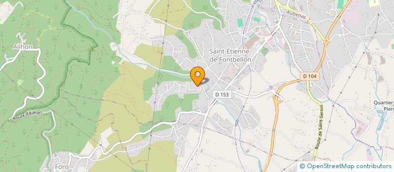 localisation de l'entreprise SCI DU 23 COURS GAMBETTA  SAINT-ETIENNE-DE-FONTBELLON