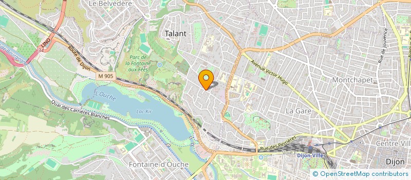 localisation de l'entreprise SCI DU 23 DE LA RUE DU RESERVOIR  TALANT