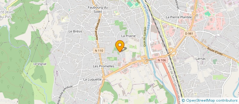 localisation de l'entreprise SCI DU 23 M.P.J. à ALES