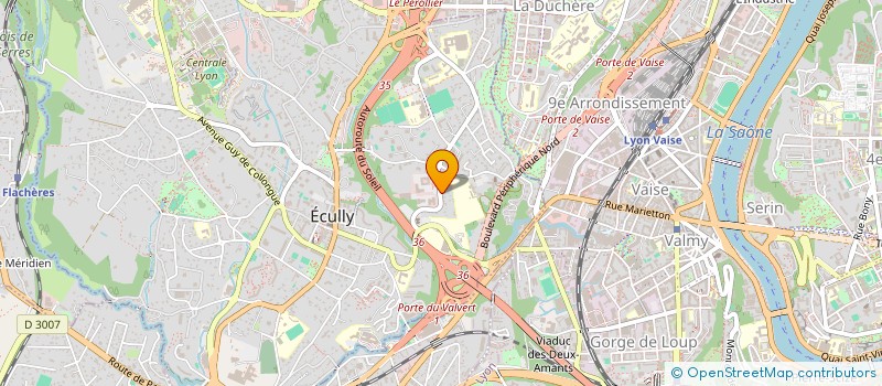 localisation de l'entreprise SCI DU 23 QUAI ARLOING  ECULLY