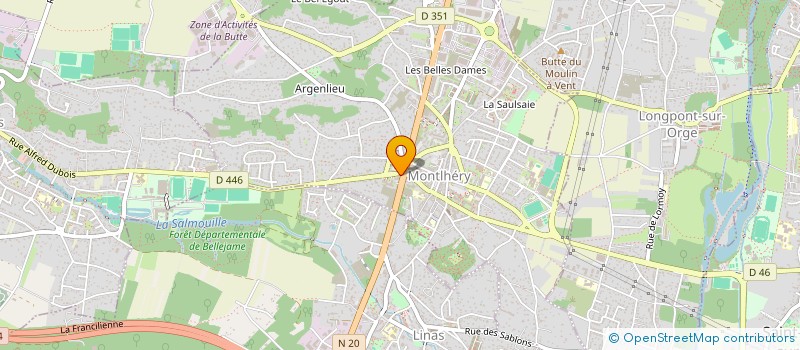 localisation de l'entreprise SCI DU 23 ROUTE D'ORLEANS  MONTLHERY