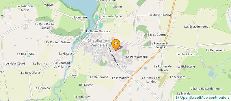 localisation de l'entreprise SCI DU 23 RUE DE LA FONTAINE  CHATILLON-EN-VENDELAIS