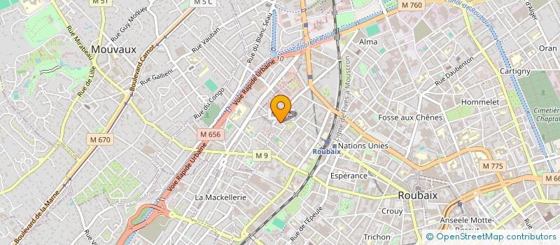 localisation de l'entreprise SCI DU 23 RUE DE TURIN  ROUBAIX