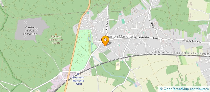 localisation de l'entreprise SCI DU 23 RUE DES FOUGERES à BOURRON-MARLOTTE