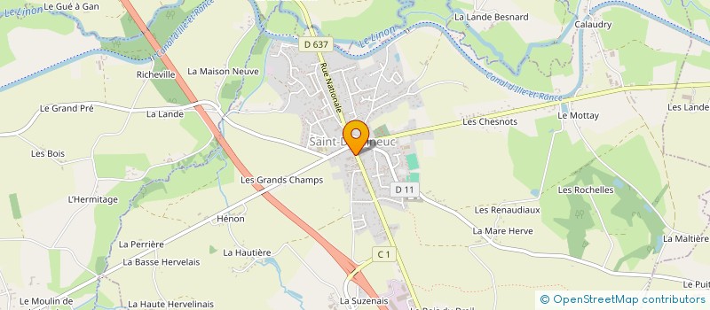 localisation de l'entreprise SCI DU 23 RUE NATIONALE  TINTENIAC