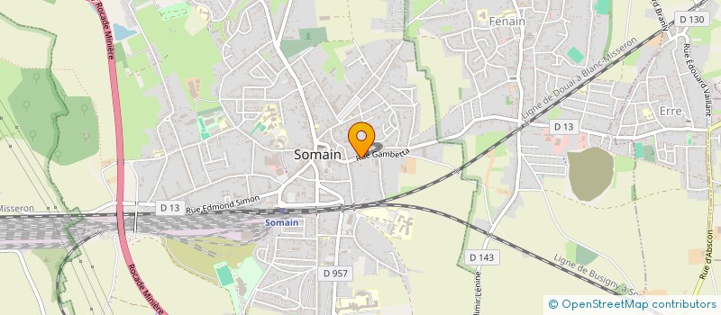 localisation de l'entreprise SCI DU 23 RUE SUZANNE LANNOY  SOMAIN