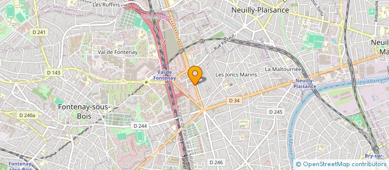 localisation de l'entreprise SCI DU 23 RUE VIGNON  FONTENAY-SOUS-BOIS