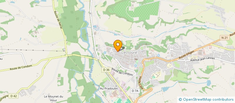 localisation de l'entreprise SCI DU 23 SARDAC  LECTOURE