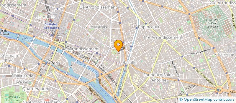 localisation de l'entreprise SCI DU 23 TOURNELLES  PARIS