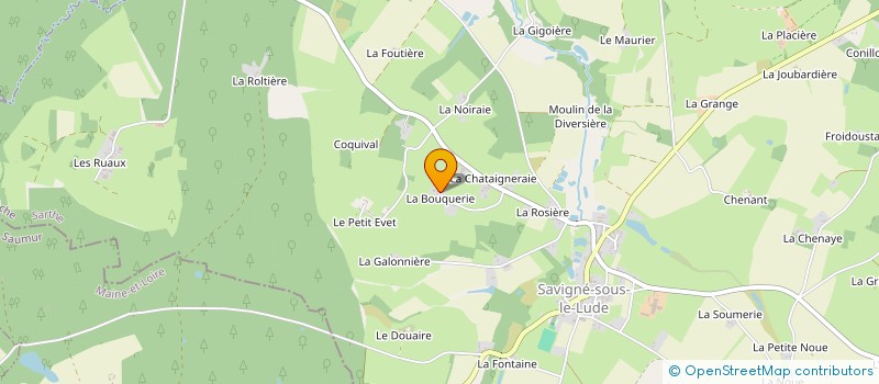 localisation de l'entreprise SCI DU 234 AV F GENESLAY  AUBIGNE RACAN