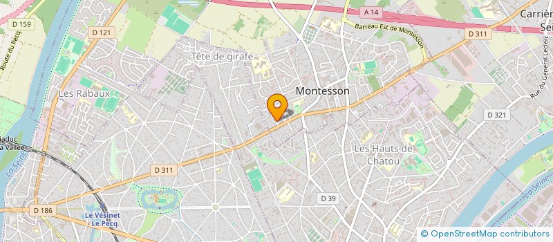 localisation de l'entreprise SCI DU 24 26 28 RUE D ALIGRE  MONTESSON