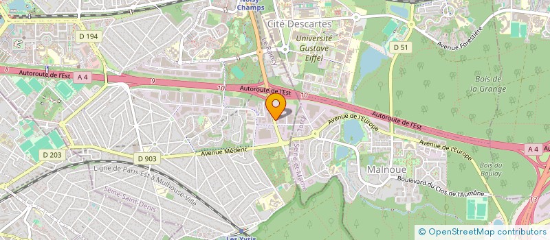 localisation de l'entreprise SCI DU 24 ALLEE DU CLOSEAU  NOISY-LE-GRAND