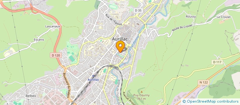 localisation de l'entreprise SCI DU 24 AVENUE MILHAUD à AURILLAC