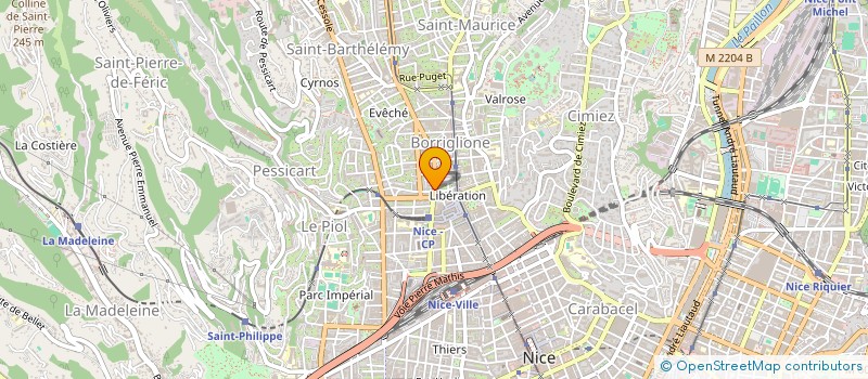 localisation de l'entreprise SCI DU 24 AVENUE SAINT BARTHELEMY à NICE