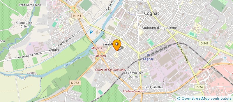 localisation de l'entreprise SCI DU 24 PLACE D'ARMES A COGNAC à COGNAC