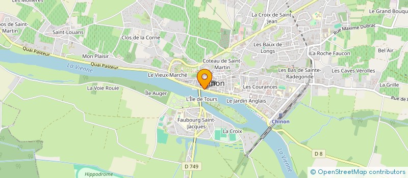 localisation de l'entreprise SCI DU 24 QUAI JEANNE D ARC  CHINON