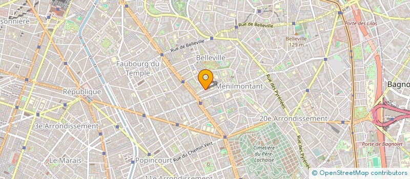 localisation de l'entreprise SCI DU 24 R DES MARONITES  PARIS